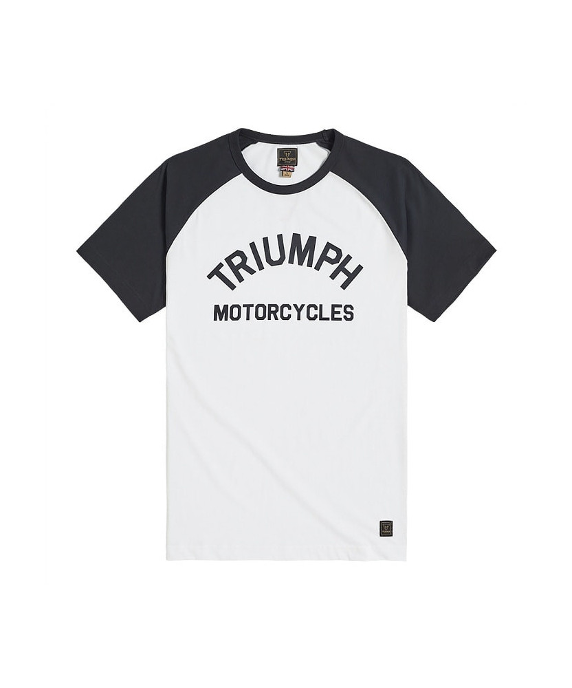 T-SHIRT TRIUMPH SALTERN WHITE/BLACK TEE - MTSS2310