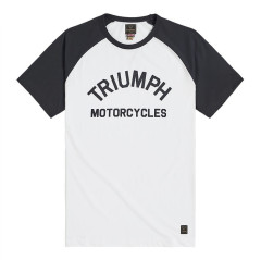 T-SHIRT TRIUMPH SALTERN WHITE/BLACK TEE - MTSS2310