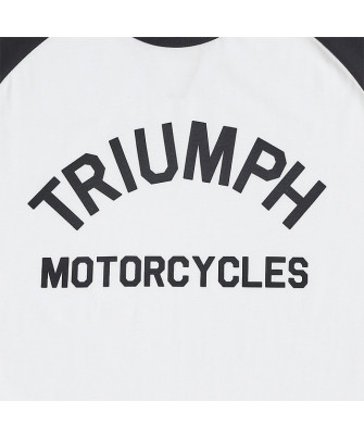 T-SHIRT TRIUMPH SALTERN WHITE/BLACK TEE - MTSS2310