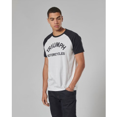 T-SHIRT TRIUMPH SALTERN WHITE/BLACK TEE - MTSS2310
