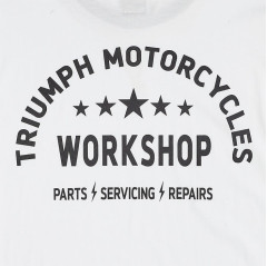 T-SHIRT TRIUMPH FENLAND WHITE/BLACK TEE - MTSS2312