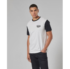 T-SHIRT TRIUMPH FENLAND WHITE/BLACK TEE - MTSS2312