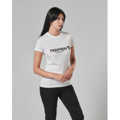 T-SHIRT TRIUMPH MELROSE LDS WHT TEE - MTSS20056