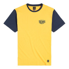 T-SHIRT TRIUMPH FENLAND GOLD/NAVY TEE - MTSS2313