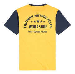 T-SHIRT TRIUMPH FENLAND GOLD/NAVY TEE - MTSS2313