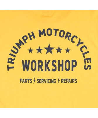 T-SHIRT TRIUMPH FENLAND GOLD/NAVY TEE - MTSS2313