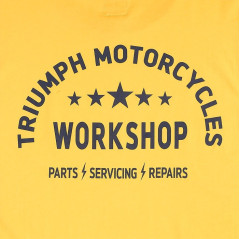 T-SHIRT TRIUMPH FENLAND GOLD/NAVY TEE - MTSS2313