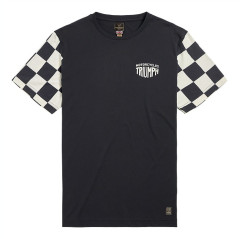 T-SHIRT TRIUMPH PRESTON BLACK/BONE TEE - MTSS2318