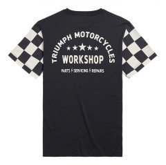 T-SHIRT TRIUMPH PRESTON BLACK/BONE TEE - MTSS2318