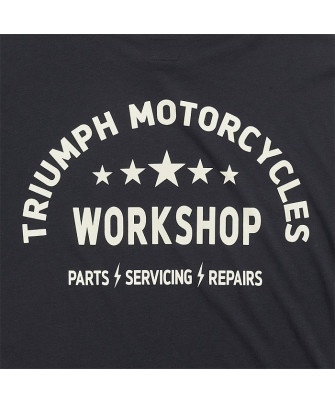 T-SHIRT TRIUMPH PRESTON BLACK/BONE TEE - MTSS2318