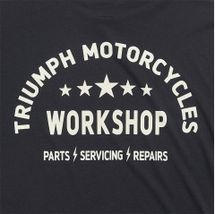T-SHIRT TRIUMPH PRESTON BLACK/BONE TEE - MTSS2318