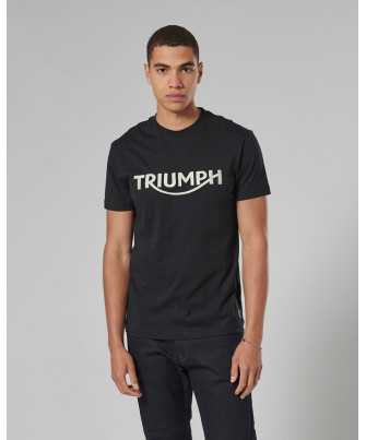 T-SHIRT TRIUMPH BAMBURGH JET BLK TEE - MTSS20002