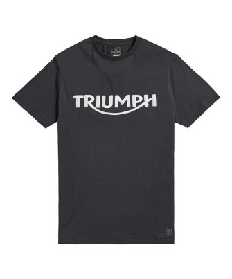 T-SHIRT TRIUMPH BAMBURGH JET BLK TEE - MTSS20002