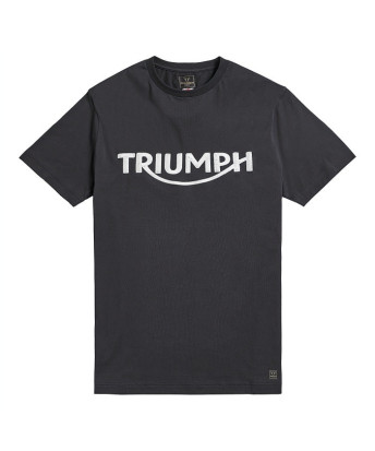 T-SHIRT TRIUMPH BAMBURGH JET BLK TEE - MTSS20002