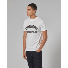 T-SHIRT TRIUMPH BURNHAM WHT TEE - MTSS20008