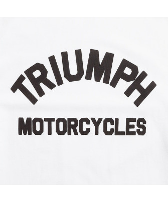 T-SHIRT TRIUMPH BURNHAM WHT TEE - MTSS20008