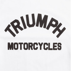 T-SHIRT TRIUMPH BURNHAM WHT TEE - MTSS20008