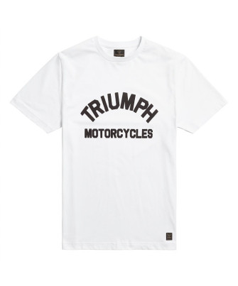 T-SHIRT TRIUMPH BURNHAM WHT TEE - MTSS20008