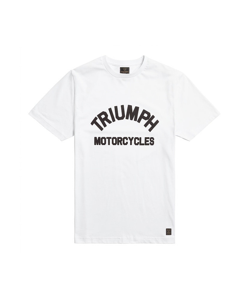 T-SHIRT TRIUMPH BURNHAM WHT TEE - MTSS20008