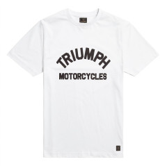 T-SHIRT TRIUMPH BURNHAM WHT TEE - MTSS20008