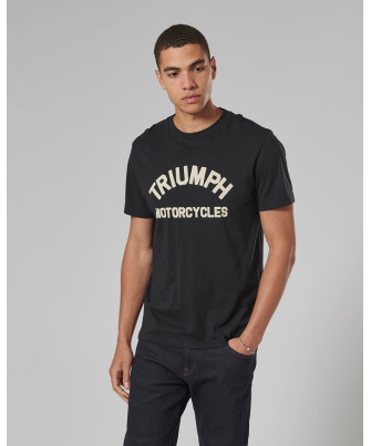 T-SHIRT TRIUMPH BURNHAM JET BLACK TEE - MTSS20010
