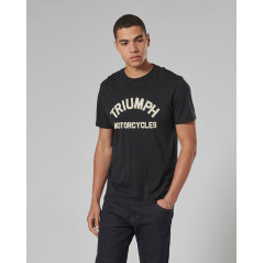T-SHIRT TRIUMPH BURNHAM JET BLACK TEE - MTSS20010