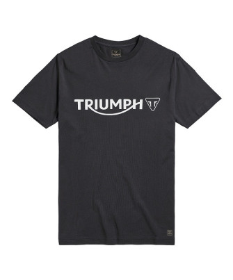 T-SHIRT TRIUMPH CARTMEL JET BLK TEE - MTSS20036