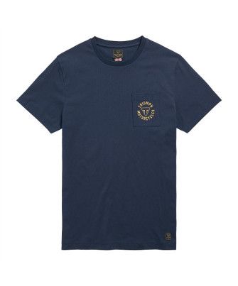 T-SHIRT TRIUMPH NEWLYN NAVY TEE - MTSS21027