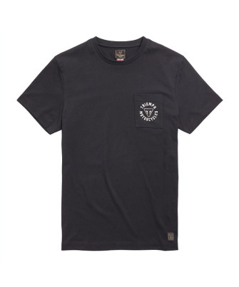 T-SHIRT TRIUMPH NEWLYN BLACK TEE - MTSS21028