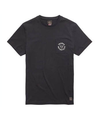T-SHIRT TRIUMPH NEWLYN BLACK TEE - MTSS21028