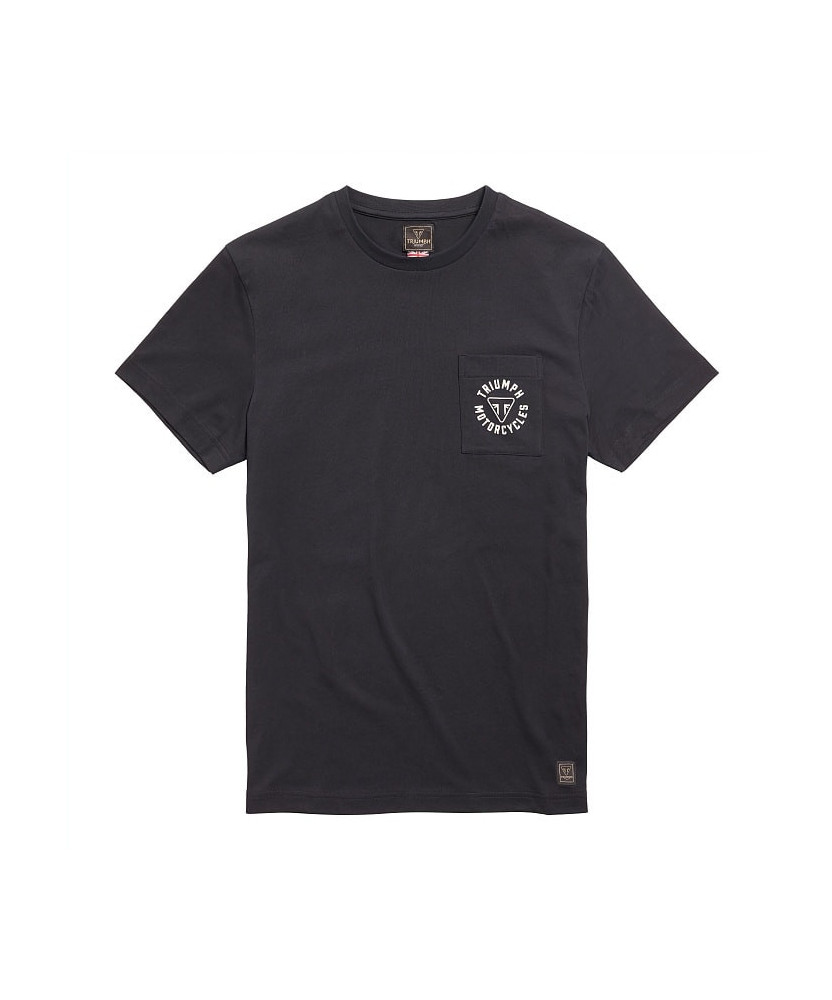 T-SHIRT TRIUMPH NEWLYN BLACK TEE - MTSS21028