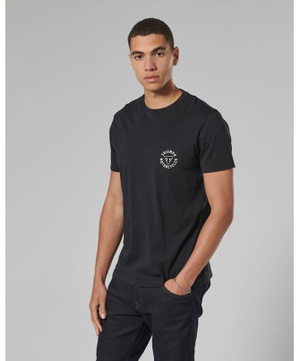 T-SHIRT TRIUMPH NEWLYN BLACK TEE - MTSS21028
