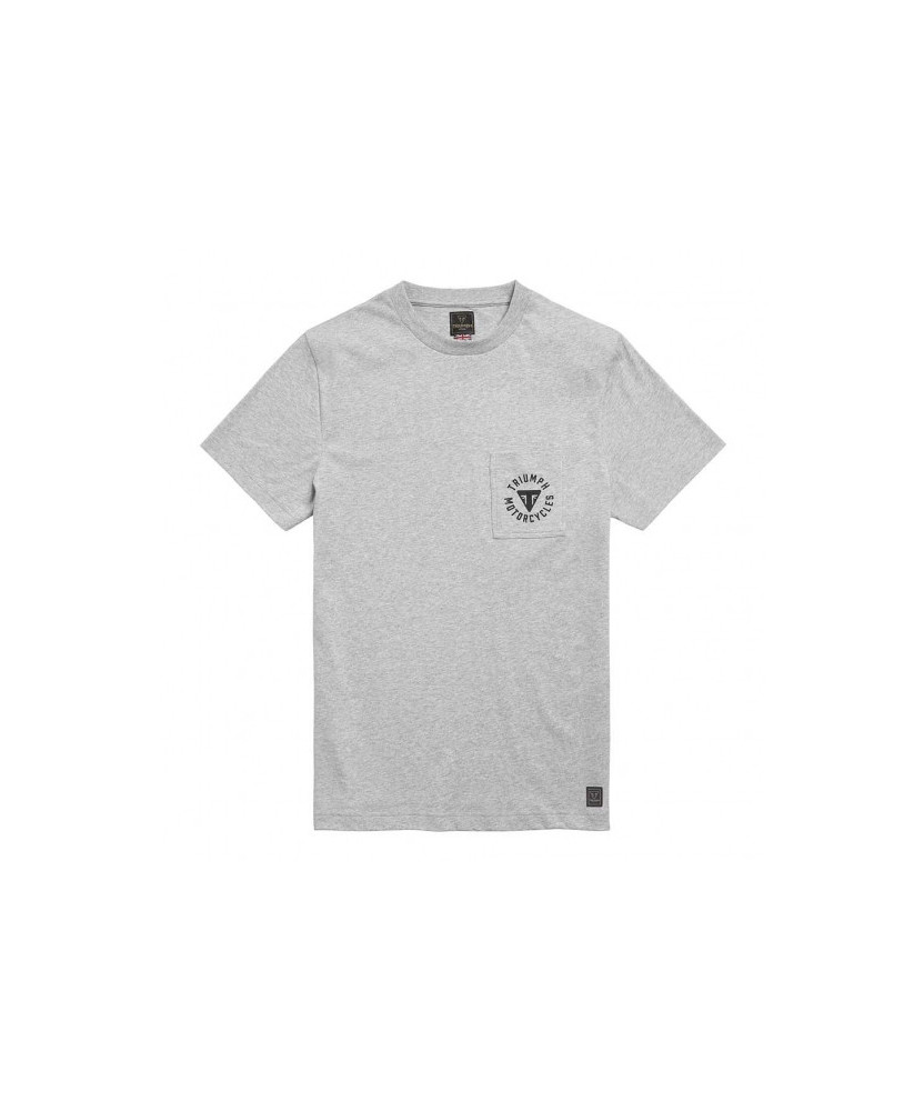 T-SHIRT TRIUMPH NEWLYN GREY TEE - MTSS21029