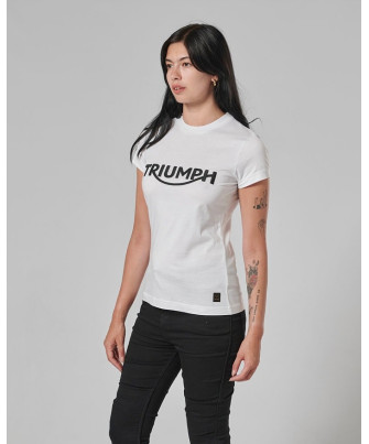 T-SHIRT TRIUMPH GWYNEDD LDS WHITE TEE - MTSS20050