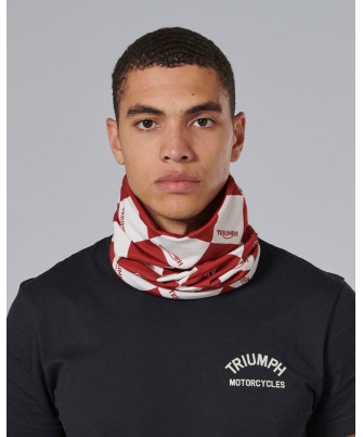 TOUR DE COU TRIUMPH HARLEQUINN NECK TUBE-RED/BONE - MTUS24205