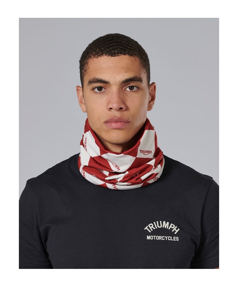 TOUR DE COU TRIUMPH HARLEQUINN NECK TUBE-RED/BONE - MTUS24205