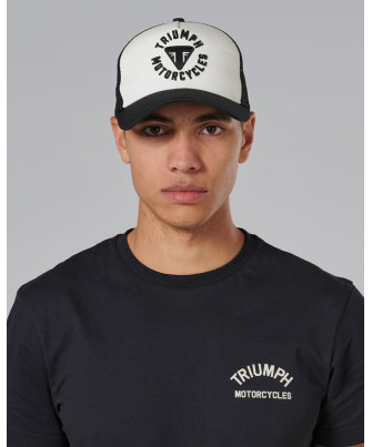 CASQUETTE TRIUMPH TAYLOR BONE/BLACK CAP - MCAS21005
