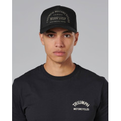 CASQUETTE TRIUMPH WORKSHOP CAP BLACK/BLACK -  MCAS2351