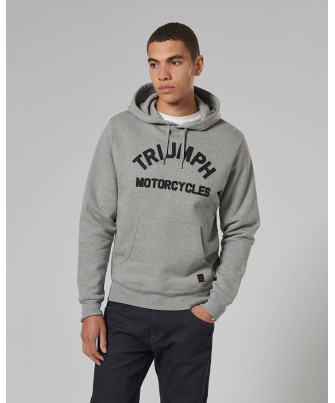SWEAT TRIUMPH CARRICK GREY MARL HOODY - MSWS2341