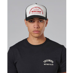 CASQUETTE TRIUMPH  WORKSHOP CAP BONE/BLACK - MCAS2352
