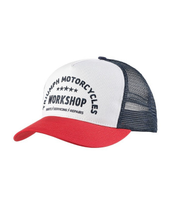 CASQUETTE TRIUMPH WORKSHOP CAP BONE/RED - MCAS2353