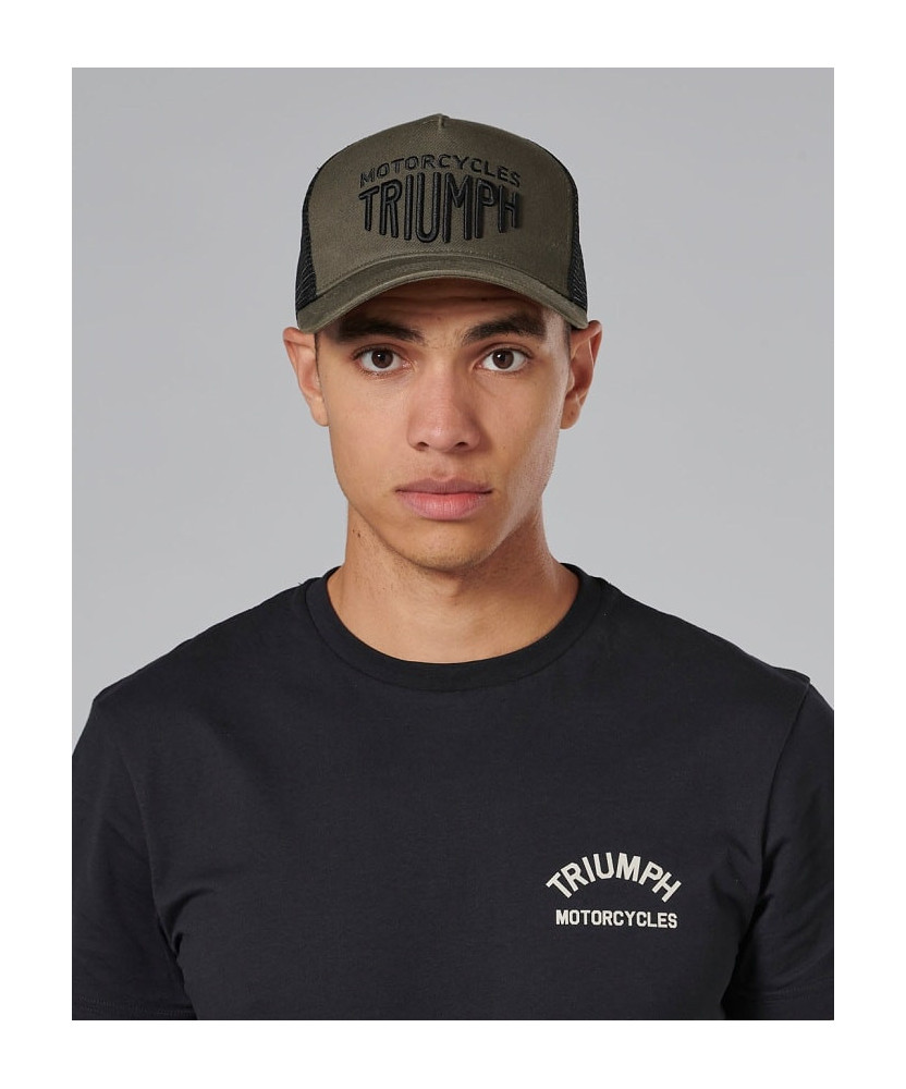 CASQUETTE TRIUMPH ELLIS CAP KHAKI/BLACK - MCAS2356