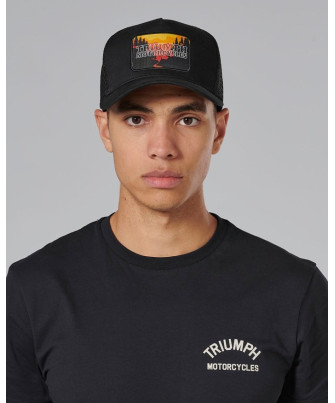 CASQUETTE TRIUMPH ROADTRIP TRUCKER CAP-BLK/BONE - MCAS24304