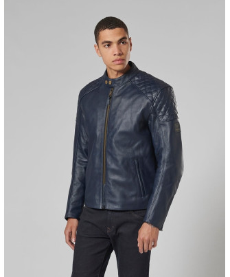 BLOUSON TRIUMPH BRADDAN BLUE JACKET - MLES2335