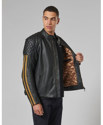 BLOUSON TRIUMPHBRADDAN SPORT BLK/GLD - MLES2338