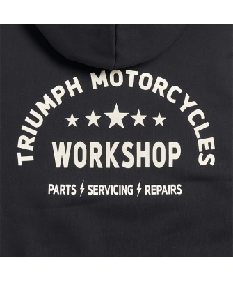 SWEAT TRIUMPH HAYTHAM BLACK/BONE HOODY - MSWS2332