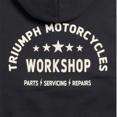 SWEAT TRIUMPH HAYTHAM BLACK/BONE HOODY - MSWS2332