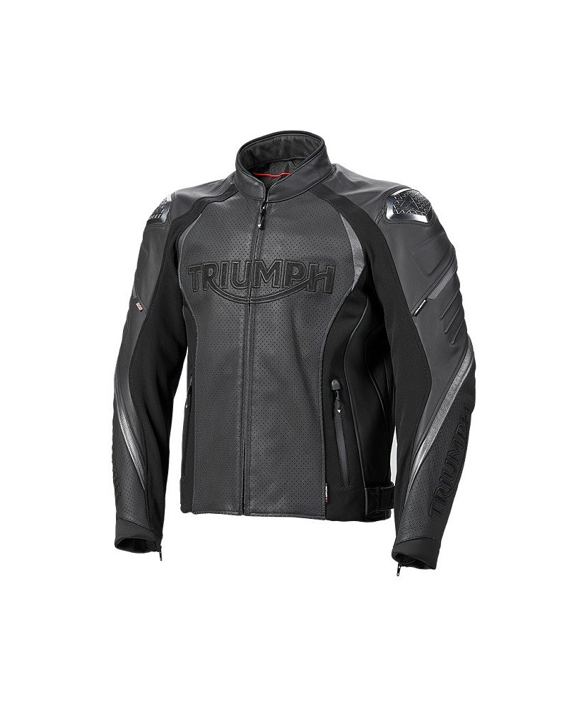 BLOUSON TRIUMPH TRIPLE PERF LEATHER JACKET - MLES2200