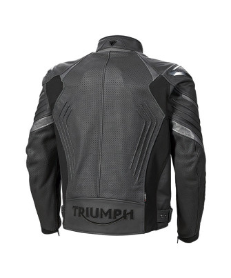 BLOUSON TRIUMPH TRIPLE PERF LEATHER JACKET - MLES2200