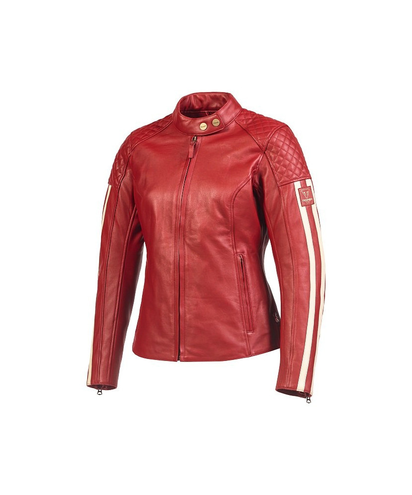 BLOUSON TRIUMPH LADIES BRADDAN RED - MLES22108